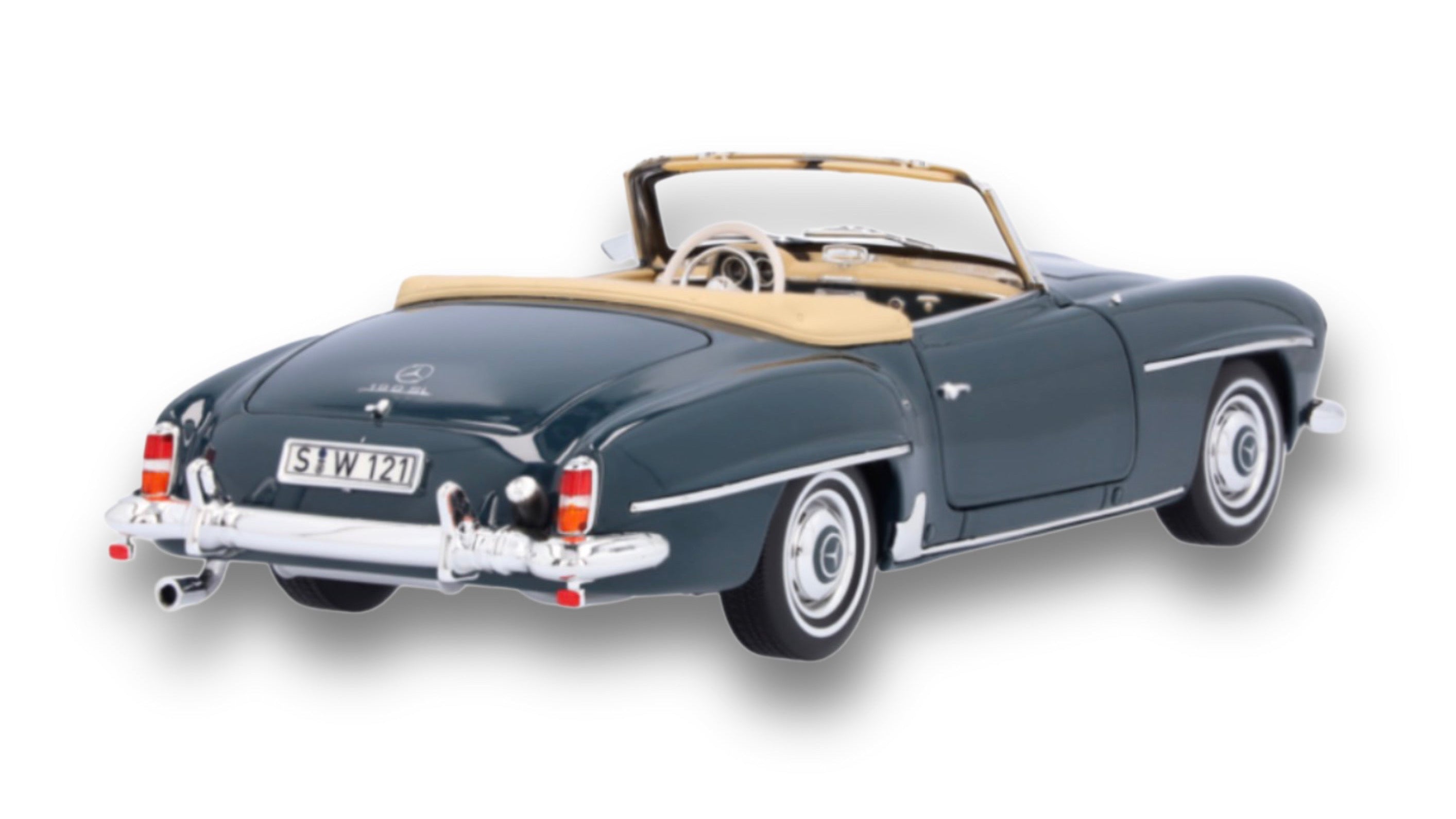 190 SL Roadster, W 121 (1954-1963), Grey Blue